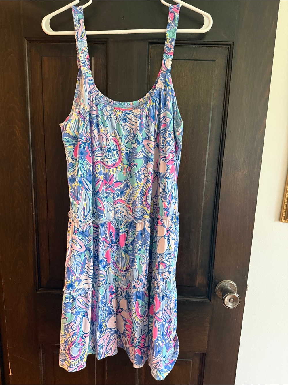 Lilly Pulitzer Womens Loro Swing Dress in Pop Up Got Your Back Resort - Large